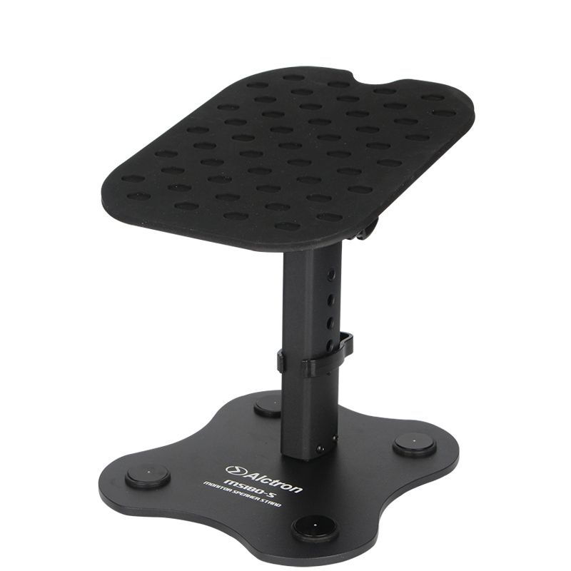 ALCTRON MS180-5 SUPPORTO MONITOR DA STUDIO SET ( COPPIA DI STAND ) IN METALLO REGOLABILE INCLINABILE ANTI SCIVOLO-VIBRAZIONI DES