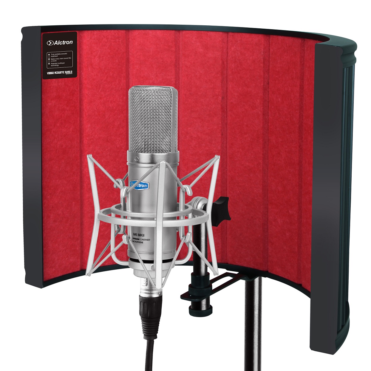 ALCTRON VB860 FILTRO ANTI RIFLESSO SCHERMO DA STUDIO GRANDE NERO PROFESSIONALE DESIGN