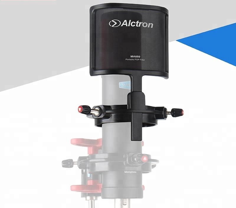 ALCTRON MA850 POP FILTER SHOCK MOUNT ANTIVIBRAZIONI DIRETTO SU MICROFONI DA STUDIO