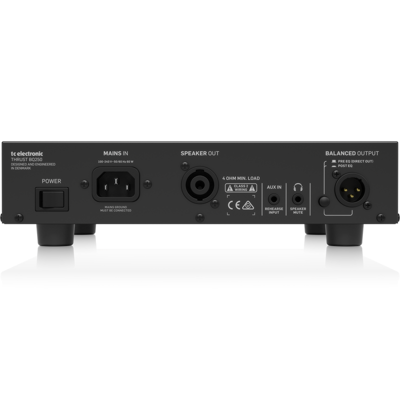 TC ELECTRONIC BQ250 TESTATA PER BASSO 250W PREAMP MOSFET E COMPRESSORE