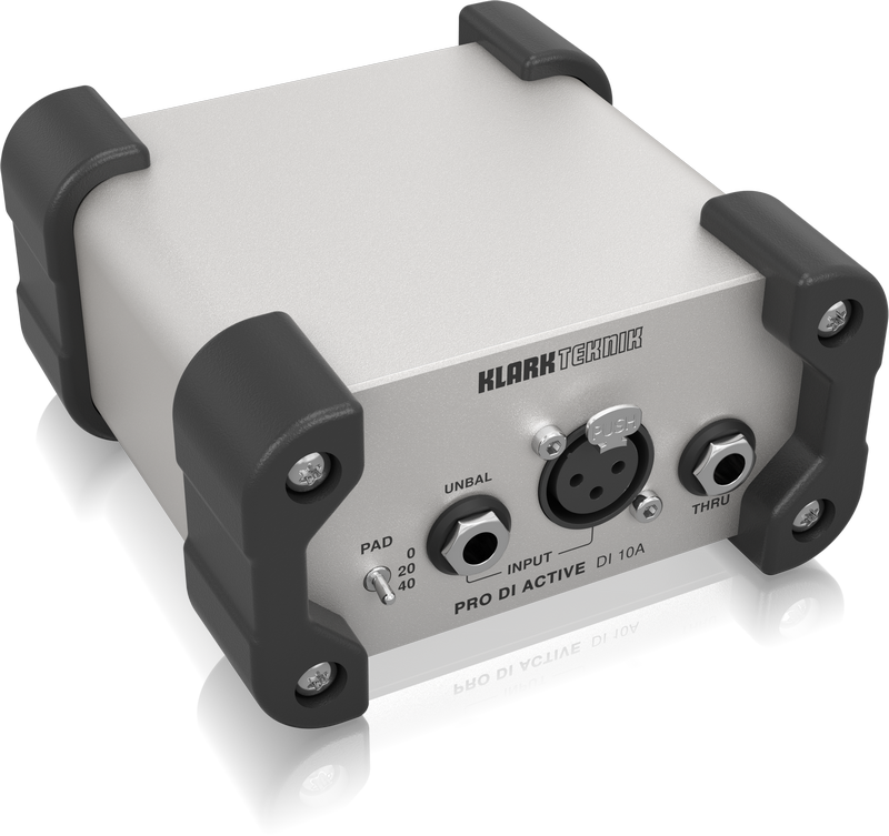 KLARK TEKNIK DI 10A DI BOX ATTIVA CON TRASFORMATORI MIDAS ALIMENTAZIONE PHANTOM - BATTERIA 9V