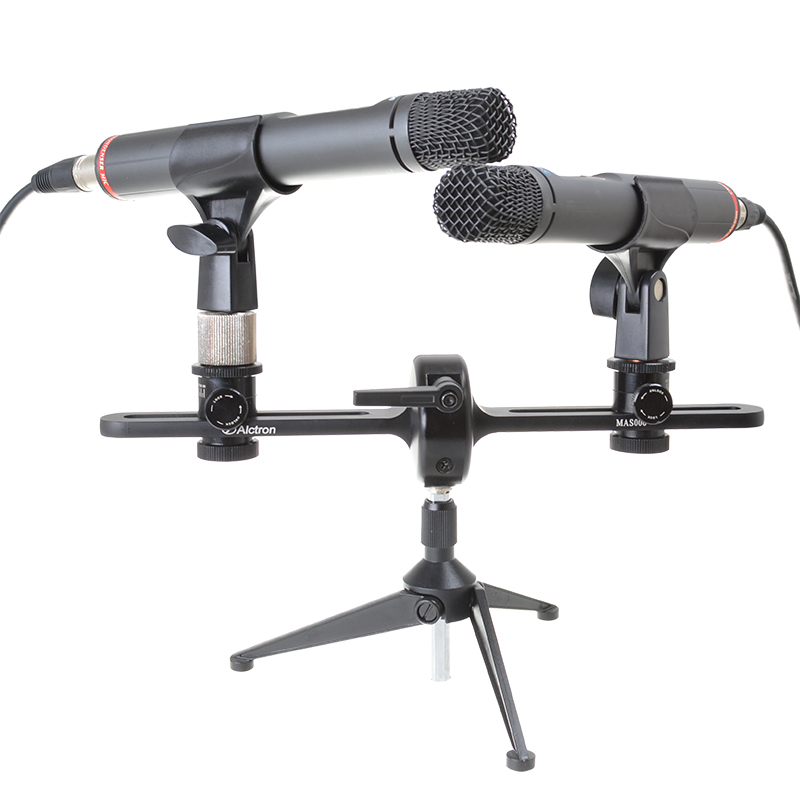 ALCTRON MAS006 BARRA A T STEREO BAR PROFESSIONALE PER MICROFONI ORIENTABILE REGOLABILE