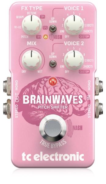 TC ELECTRONIC BRAINWAVES PITCH SHIFTER POLIFONICO WHAMMY DETUNE EFFETTO A PEDALE PER CHITARRA