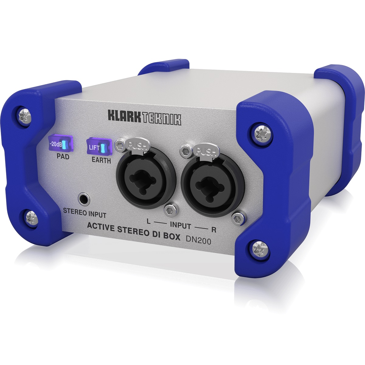 KLARK TEKNIK DN200 V 2 DI BOX ATTIVA STEREO 2 CANALI ALIMENTAZIONE PHANTOM