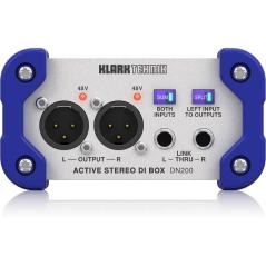 KLARK TEKNIK DN200 V 2 DI BOX ATTIVA STEREO 2 CANALI ALIMENTAZIONE PHANTOM