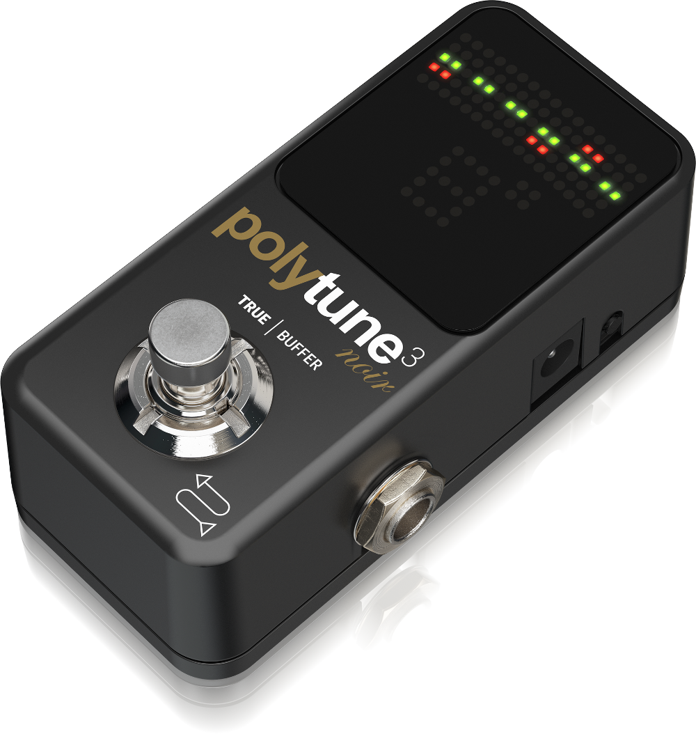 TC ELECTRONIC POLYTUNE 3 NOIR ACCORDATORE PER CHITARRA E BASSO A PEDALE CON BOOSTER BONAFIDE INTEGRATO