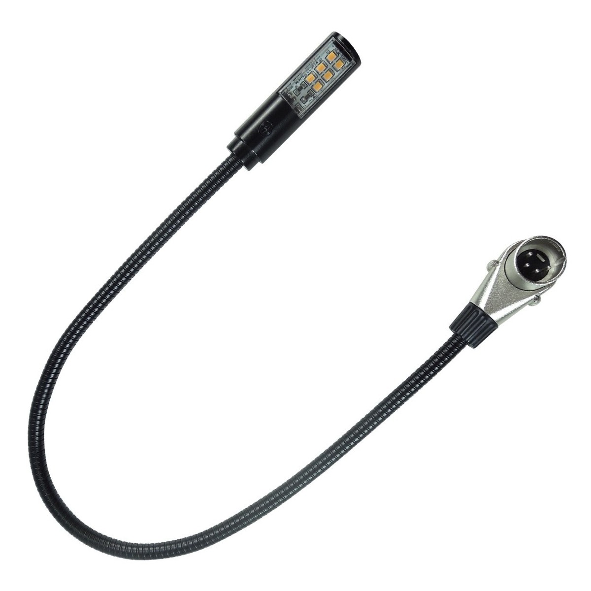 KLARK TEKNIK LED LAMP 18 RA LAMPADA FLESSIBILE LED A COLLO D'OCA CON CONNETTORE XLR 4 POLI CURVO