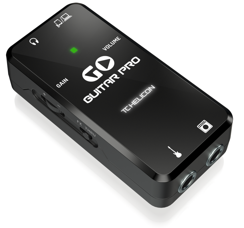TC HELICON GO GUITAR PRO INTERFACCIA PORTATILE CHITARRA BASSO DISPOSITIVI MOBILI PREAMP MIDAS