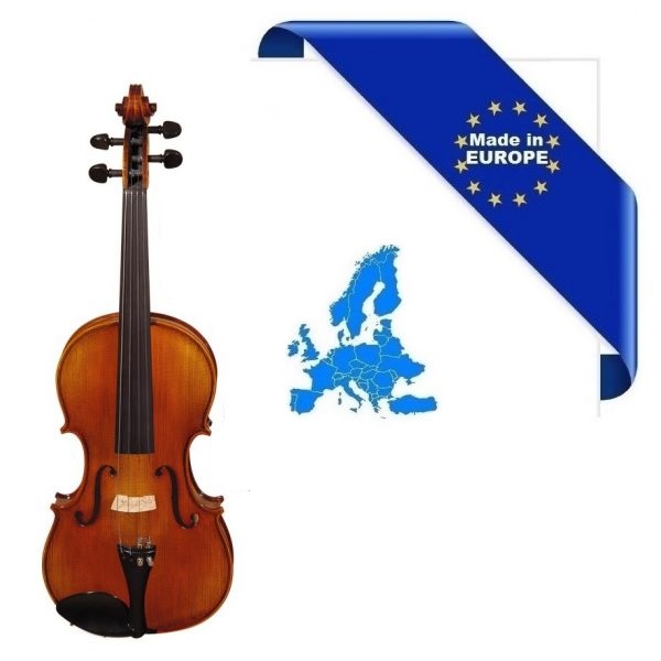 HORA VIOLA 15,5" ALL MADE IN EUROPE PONTE TELLER TEDESCO TOP ABETE MASSELLO FONDO-FASCE ACERO MASSELLO TASTIERA-PIROLI EBANO