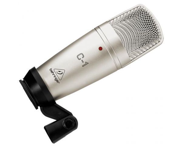 BEHRINGER VOICE STUDIO BUNDLE C1 MICROFONO STUDIO + CLAMP + CAVO + PREAMP 16 PRESET E INTERFACCIA AUDIO USB