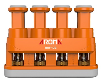 AROMA AHF-05OR ALLENATORE GINNICO PER CHITARRA E FIATI CON SISTEMA SI REGOLAZIONE PRESSIONE COLORE ARANCIONE