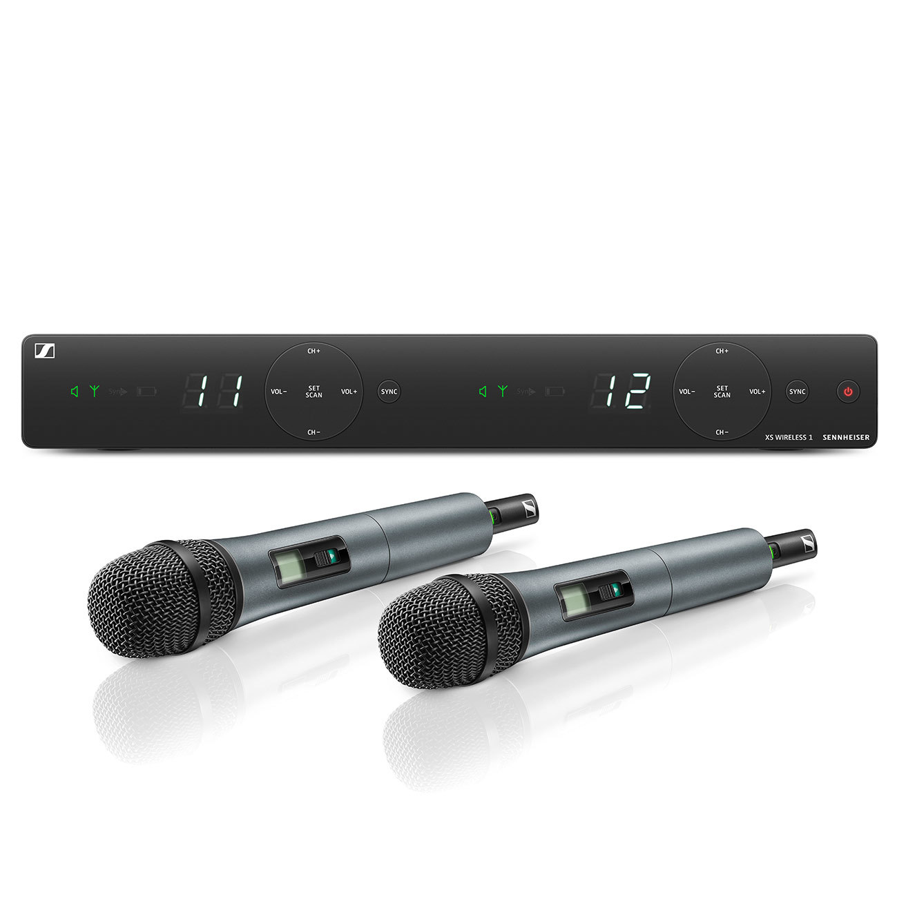 SENNHEISER XSW 1 825 A DUAL VOCAL SET MICROFONI + RICEVITORE SISTEMA WIRELESS BANDA A