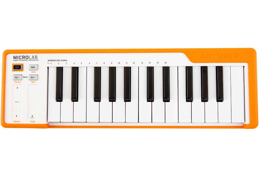 ARTURIA MICROLAB ARANCIONE CONTROLLER TASTIERA 25 TASTI MINI MIDI - USB COLORE ORANGE