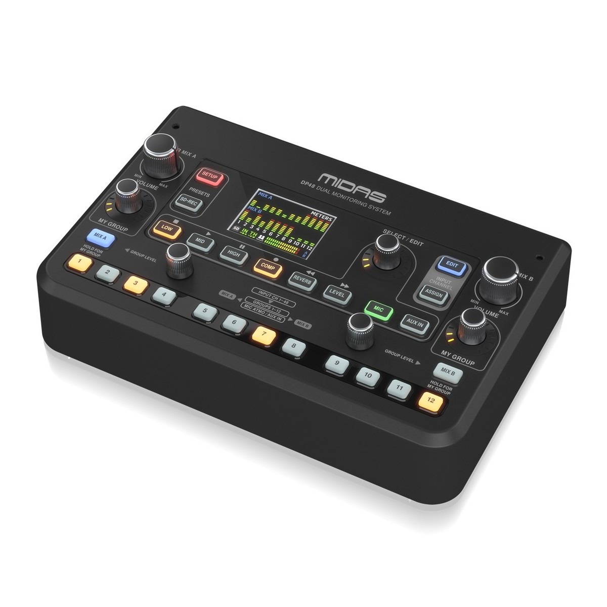 MIDAS DP48 MIXER PER MONITOR PERSONALE 2x48 CANALI CON REGISTRATORE E PLAYER SD CARD