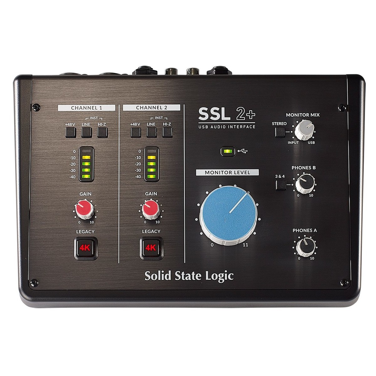 SOLID STATE LOGIC SSL2+ AUDIO INTERFACE INTERFACCIA AUDIO 2 IN 4 OUT