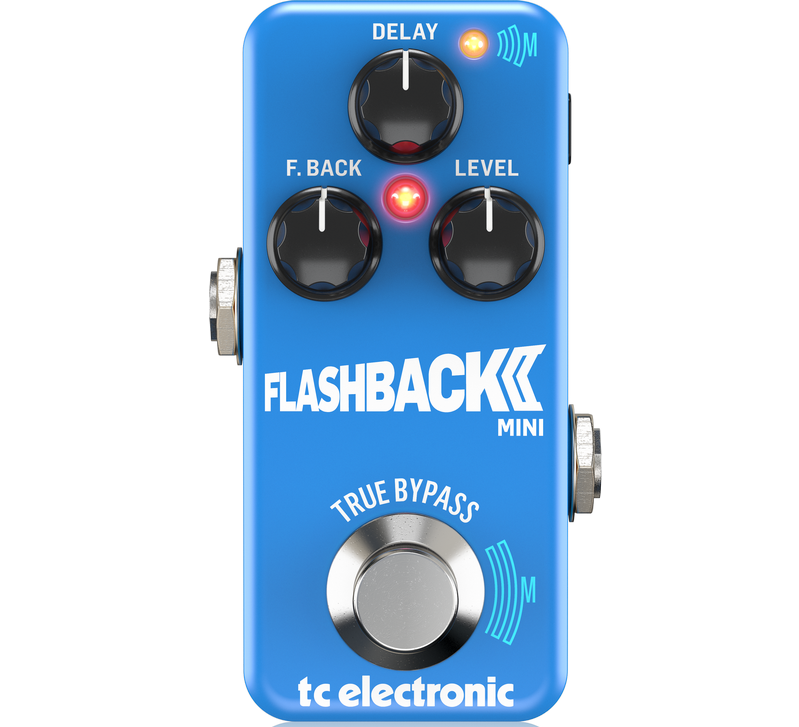 TC ELECTRONIC FLASHBACK 2 MINI DELAY EFFETTO A PEDALE PER CHITARRA TONEPRINT E TECNOLOGIA MASH