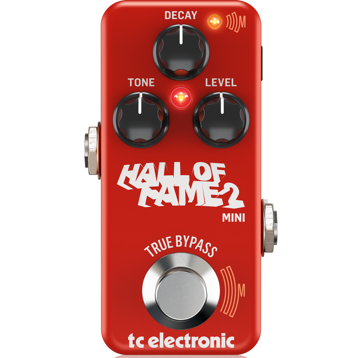 TC ELECTRONIC HALL OF FAME 2 MINI REVERB EFFETTO A PEDALE PER CHITARRA TONEPRINT E TECNOLOGIA MASH