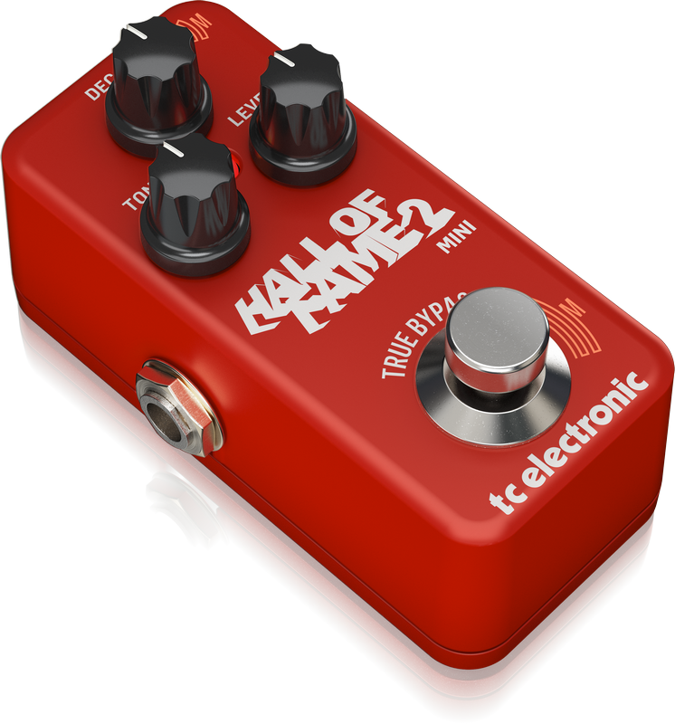 TC ELECTRONIC HALL OF FAME 2 MINI REVERB EFFETTO A PEDALE PER CHITARRA TONEPRINT E TECNOLOGIA MASH