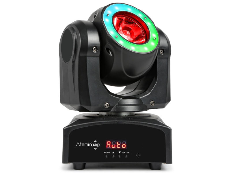 ATOMIC 4DJ ML60R TESTA MOBILE BEAM A LED 60 WATT + WASH SMD