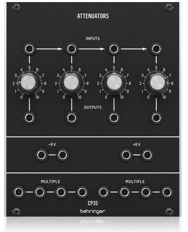 BEHRINGER CP35 ATTENUATORS MODULO ATTENUATORE ANALOGICO PER EURORACK SYSTEM 55
