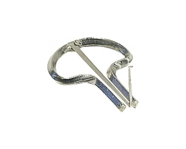 GEWA MUSIC GEWA 844930 SCACCIAPENSIERI COMPATTO E FACILE DA SUONARE FINITURA OPACA ARGENTATA 75 MM