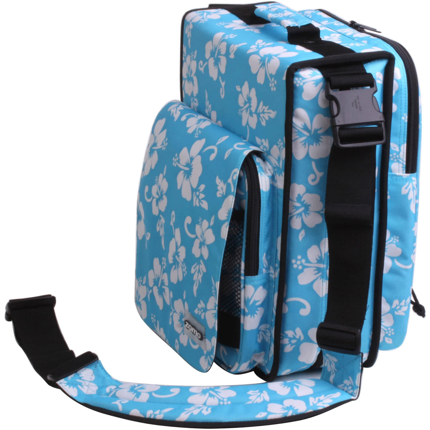 ZOMO CD LARGE PREMIUM BORSA PER 236 CD LIMITED EDITION FLOWER BLU