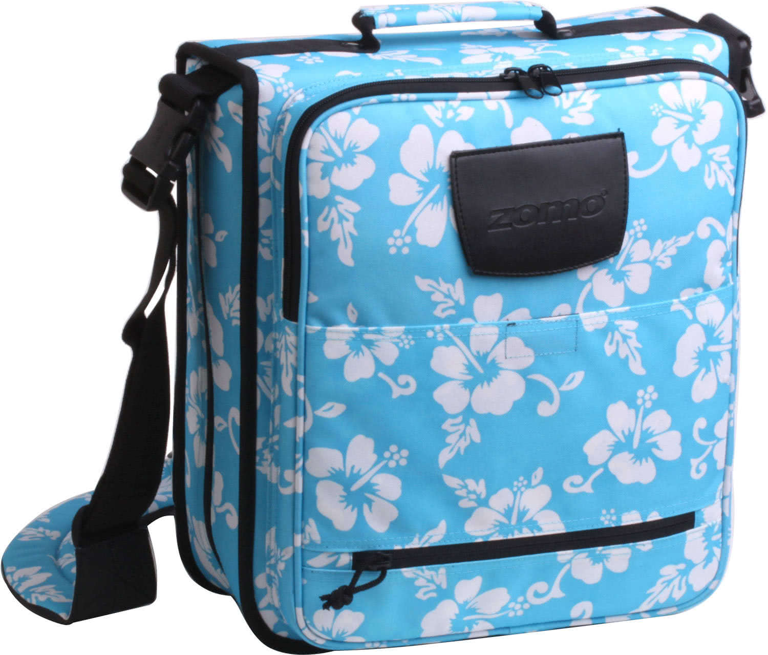 ZOMO CD LARGE PREMIUM BORSA PER 236 CD LIMITED EDITION FLOWER BLU