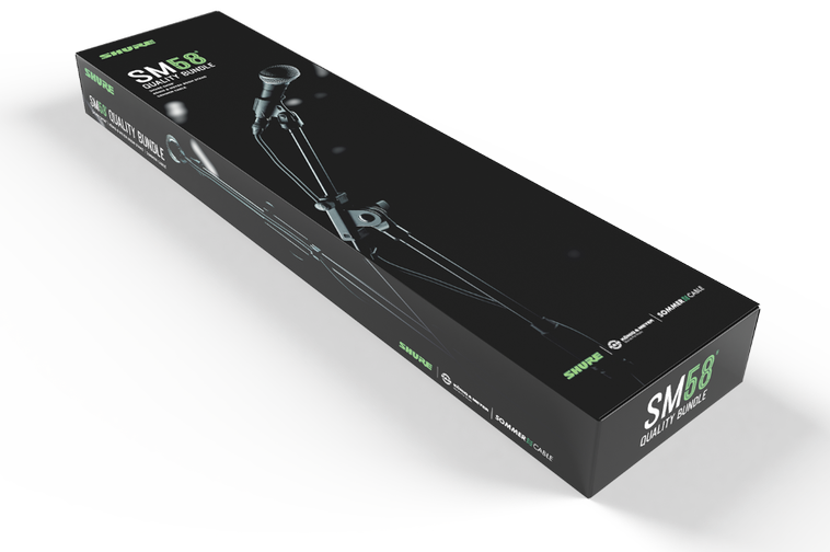 SHURE SM58 QUALITY BUNDLE MICROFONO SM-58 + CAVO XLR SOMMER CABLE 6MT + ASTA MICROFONICA KONIG&MEYER