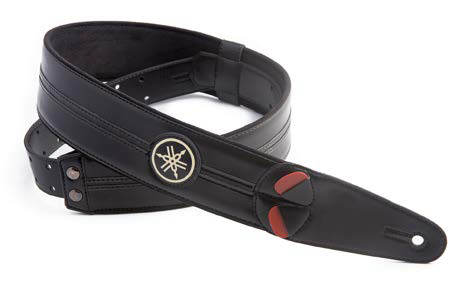 YAMAHA RACE BLACK TRACOLLA IN PELLE COLORE NERO PER CHITARRA E BASSO