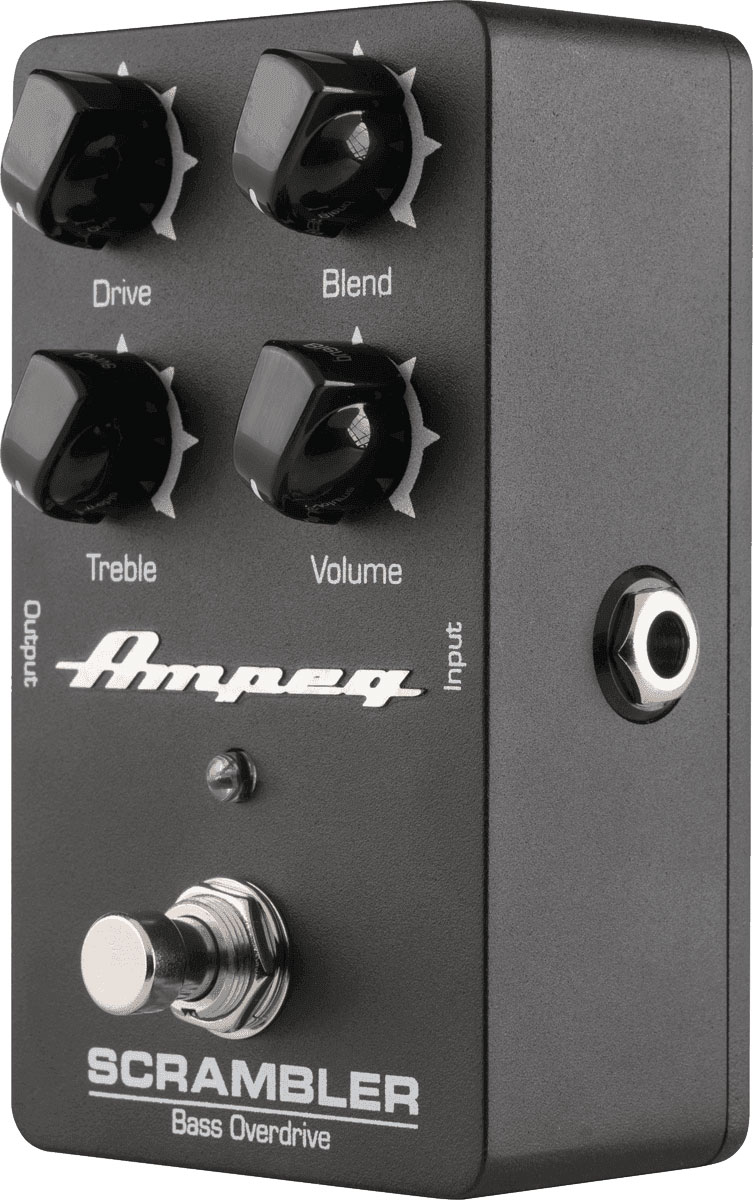 AMPEG SCRAMBLER OVERDRIVE EFFETTO A PEDALE PER BASSO BLEND DRIVE TREBLE VOLUME