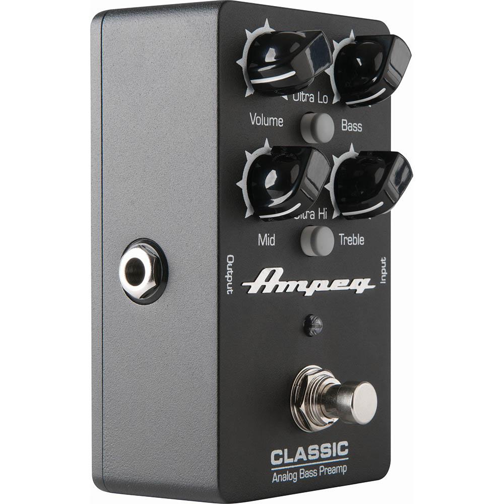 AMPEG CLASSIC ANALOG BASS PREAMP EFFETTO PREAMPLIFICATORE A PEDALE PER BASSO CON EQUALIZZATORE 3 BANDE