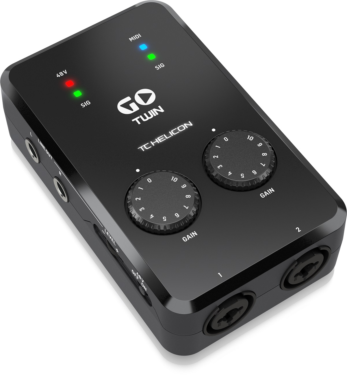 TC HELICON GO TWIN INTERFACCIA AUDIO MIDI DISPOSITIVI MOBILI 2 CANALI ALTA DEFINIZIONE