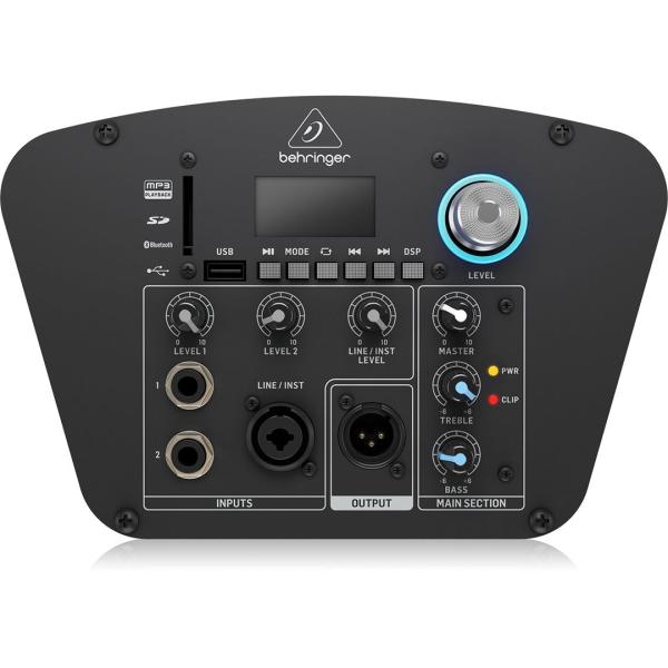 BEHRINGER C210B IMPIANTO COLONNA A BATTERIA LED-SHOW DSP TELECOMANDO SUBWOOFER-8" 4 x 2 5" 3CH BLUETOOTH MP3 USB SD-MMC 160W