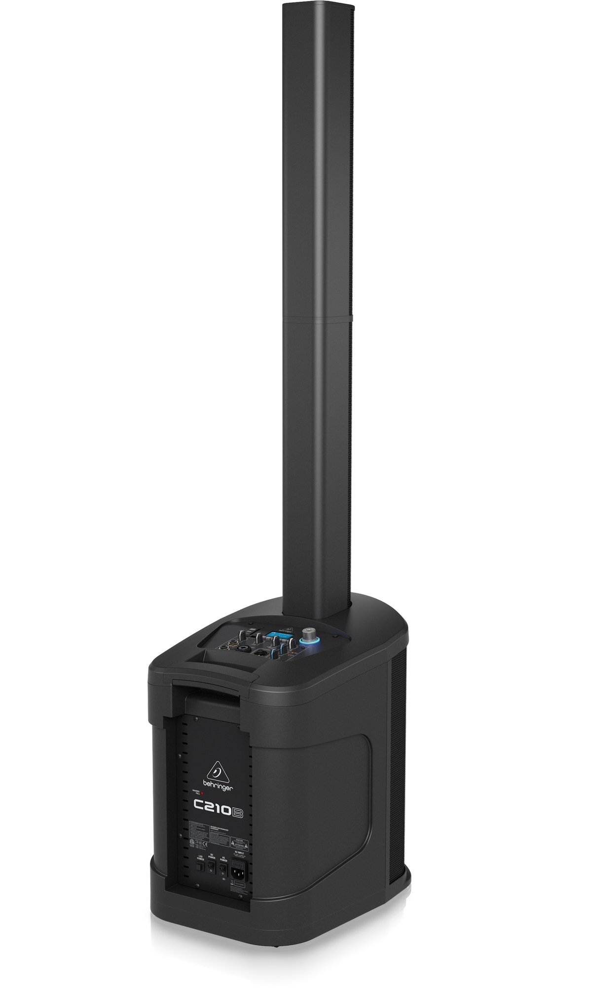 BEHRINGER C210B IMPIANTO COLONNA A BATTERIA LED-SHOW DSP TELECOMANDO SUBWOOFER-8" 4 x 2 5" 3CH BLUETOOTH MP3 USB SD-MMC 160W