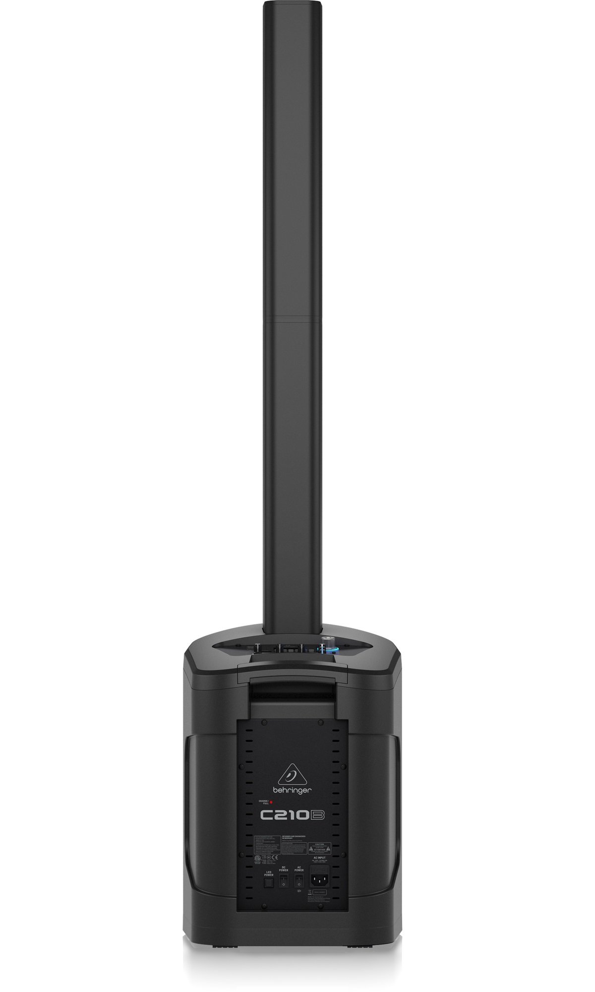 BEHRINGER C210B IMPIANTO COLONNA A BATTERIA LED-SHOW DSP TELECOMANDO SUBWOOFER-8" 4 x 2 5" 3CH BLUETOOTH MP3 USB SD-MMC 160W