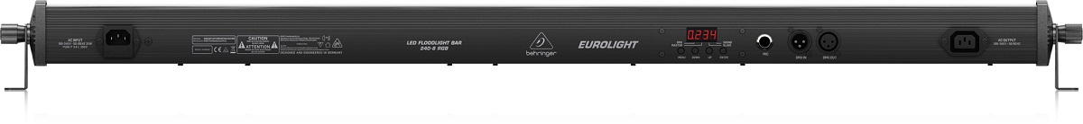 BEHRINGER LED FLOODLIGHT BAR 240-8 RGB BARRA DMX SOUND TELECOMANDO IR MASTER SLAVE