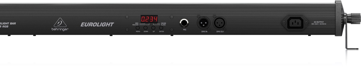 BEHRINGER LED FLOODLIGHT BAR 240-8 RGB BARRA DMX SOUND TELECOMANDO IR MASTER SLAVE