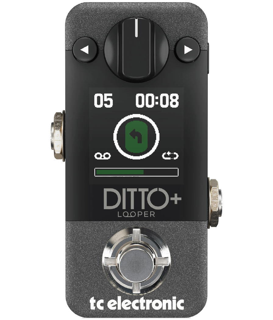 TC ELECTRONIC DITTO+ PLUS LOOPER EFFETTO LOOPER NEXT GEN A PEDALE PER CHITARRA CON DISPLAY E USB