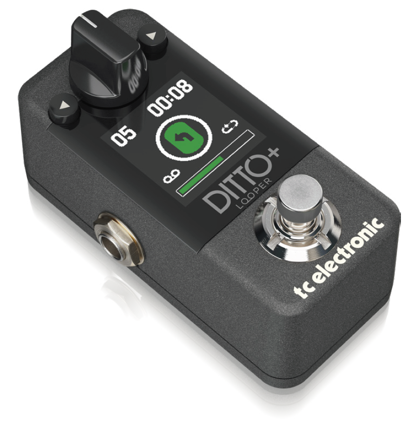 TC ELECTRONIC DITTO+ PLUS LOOPER EFFETTO LOOPER NEXT GEN A PEDALE PER CHITARRA CON DISPLAY E USB