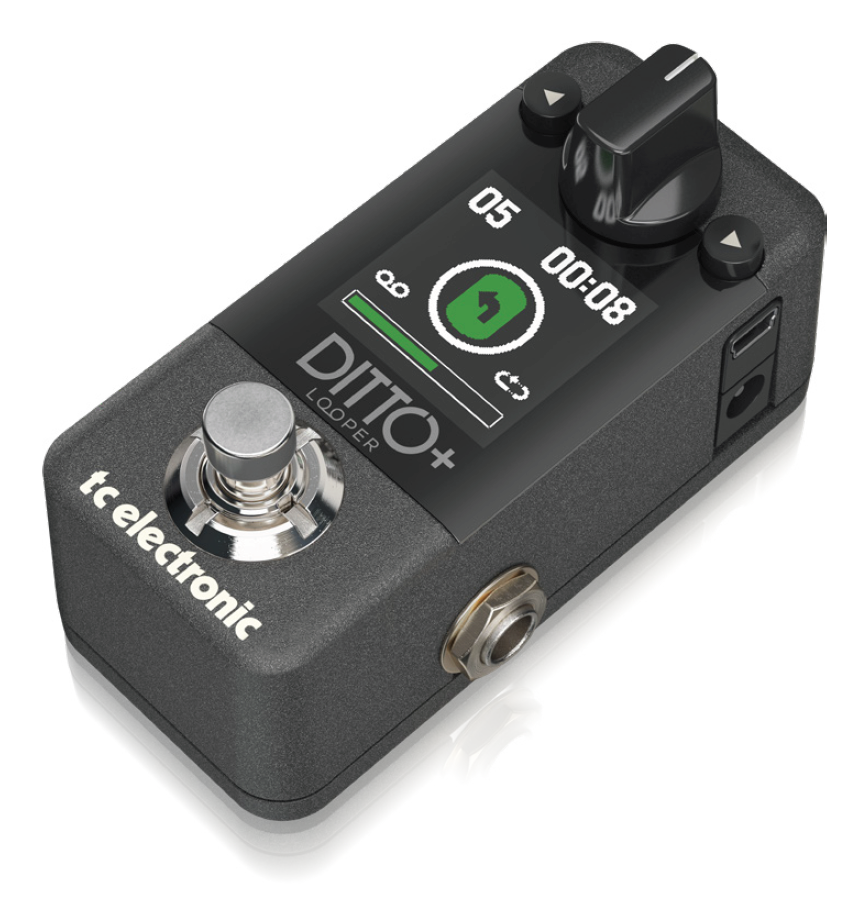 TC ELECTRONIC DITTO+ PLUS LOOPER EFFETTO LOOPER NEXT GEN A PEDALE PER CHITARRA CON DISPLAY E USB