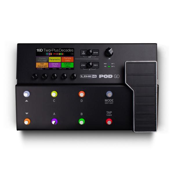 LINE 6 LINE6 POD GO PEDALIERA MULTI-EFFETTO CON MODELLATORE DI AMPLI ED EFFETTI + PEDALE D'ESPRESSIONE