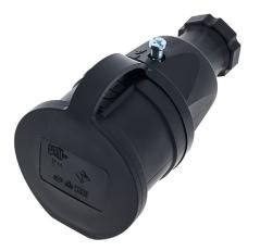 PCE -2511-S PRESA SCHUKO 16A 3P (1P+N+T) 250V IP44 3 POLI FEMMINA NERA SAFETY PLUG EU-B-F