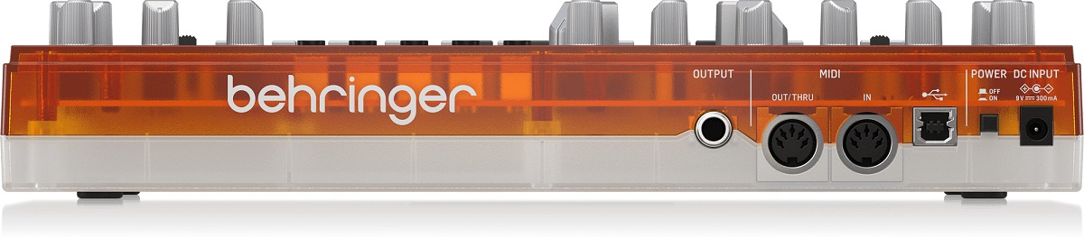 BEHRINGER TD-3 TG ARANCIONE SINTETIZZATORE ANALOGICO DI BASSI CON STEP SEQUENCER ARPEGGIATORE E FILTRO RISONANTE