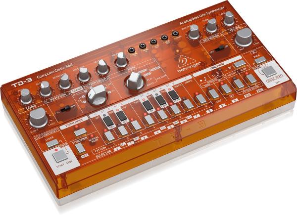 BEHRINGER TD-3 TG ARANCIONE SINTETIZZATORE ANALOGICO DI BASSI CON STEP SEQUENCER ARPEGGIATORE E FILTRO RISONANTE