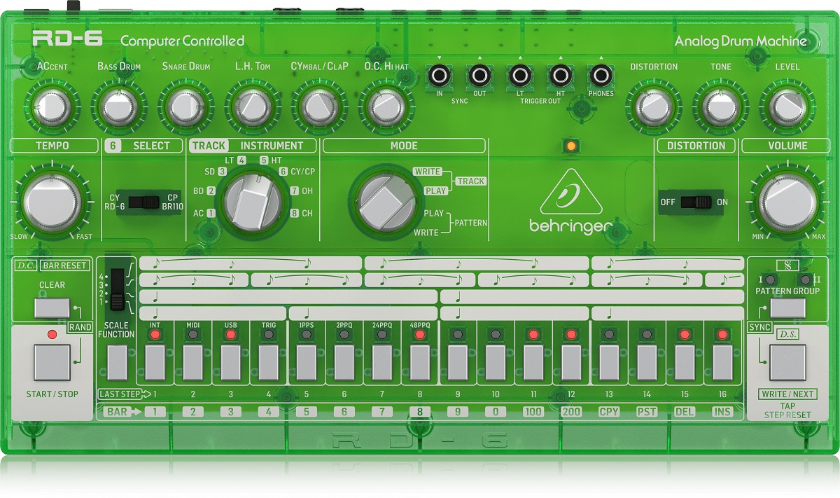 BEHRINGER RD-6 LM RHYTHM DESIGNER LIME DRUM MACHINE VERDE