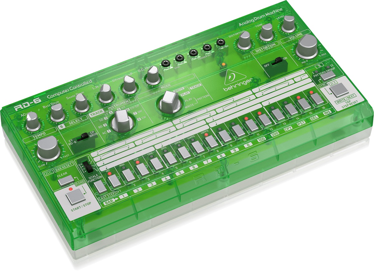 BEHRINGER RD-6 LM RHYTHM DESIGNER LIME DRUM MACHINE VERDE