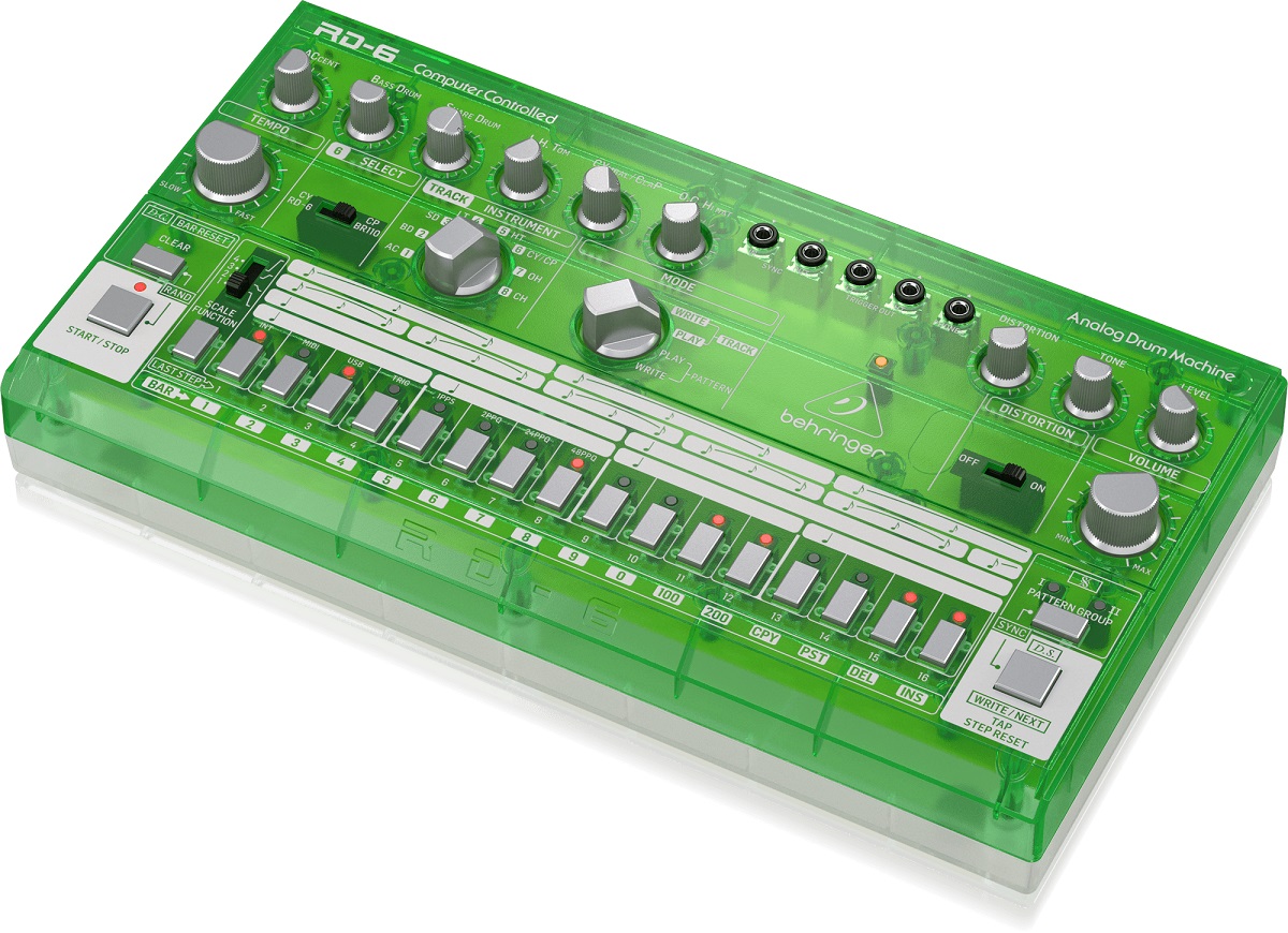 BEHRINGER RD-6 LM RHYTHM DESIGNER LIME DRUM MACHINE VERDE