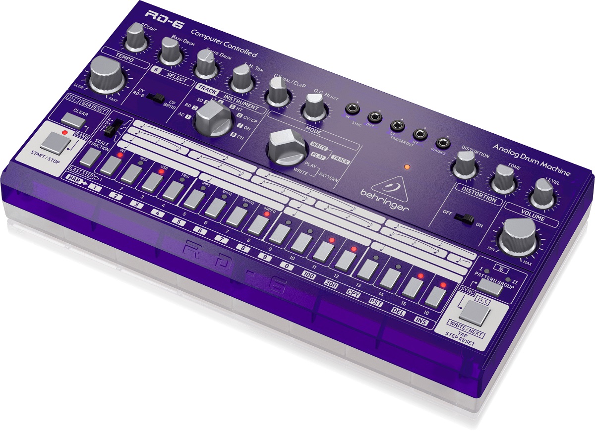 BEHRINGER RD-6 GP RHYTHM DESIGNER PURPLE DRUM MACHINE VIOLA