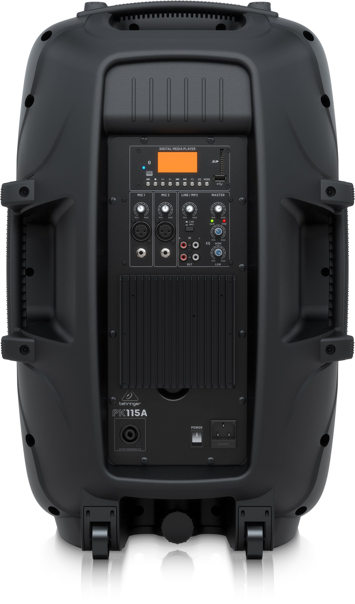 BEHRINGER PK115A CASSA ATTIVA 800W WOOFER 15" MIXER E PLAYER USB SD BLUETOOTH