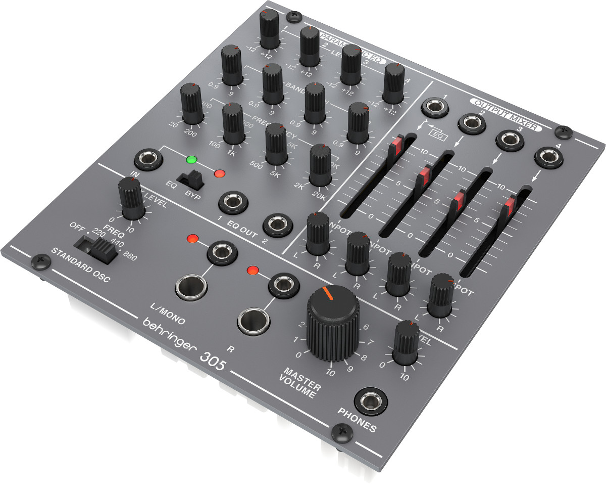 BEHRINGER 305 EQ-MIXER-OUTPUT UTILITIES MODULO EURORACK SYSTEM 100